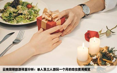 云南昆明旅游预算分析：单人及三人游玩一个月的吃住费用概览
