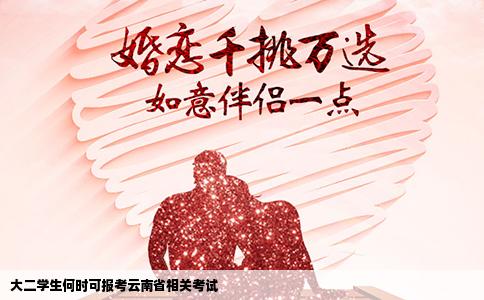 大二学生何时可报考云南省相关考试