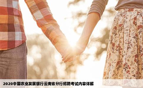 2020中国农业发展银行云南省分行招聘考试内容详解