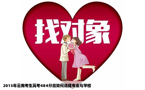 2015年云南考生高考484分应如何选择专业与学校